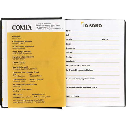 AGENDA COMIX 16 MESI carbon - Franco Panini - 8058263134002