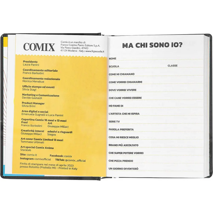 AGENDA COMIX 16 MESI mini Black&White Lavagna