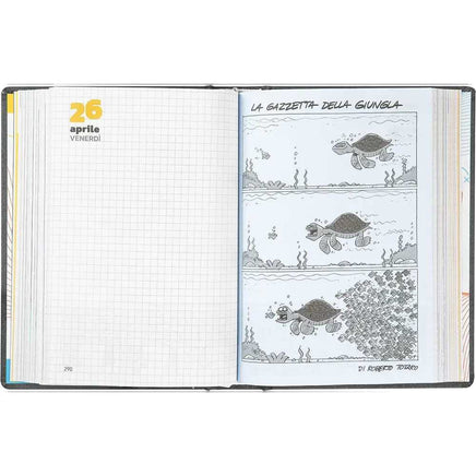 AGENDA COMIX 16 MESI mini nero Black&Silver - Franco Panini