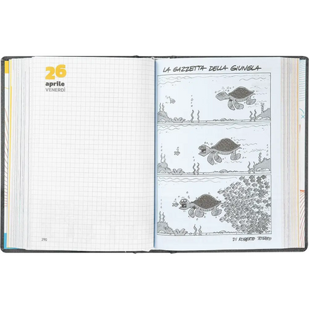 AGENDA COMIX 16 MESI mini nero Black&Silver