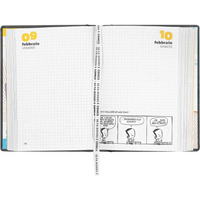 AGENDA COMIX 16 MESI mini nero Black&Silver