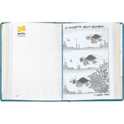 AGENDA COMIX 2024 16 MESI mini Blue Metallic - Franco