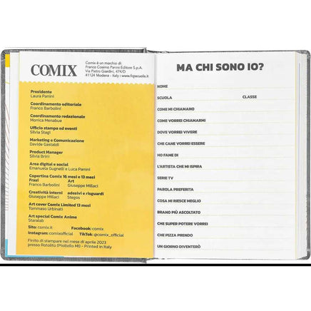 AGENDA COMIX 2024 16 MESI mini carbone matematica - Franco