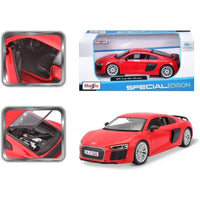 Audi R8 V10 Rossa modellino scala 1:24