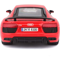 Audi R8 V10 Rossa modellino scala 1:24