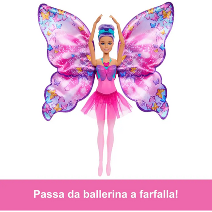 Barbie Ballerina Ali di Farfalla scintillanti - Mattel - Bambole - 0194735230709