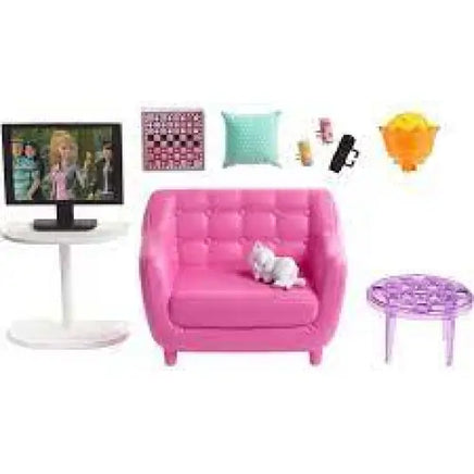 Barbie mini playset poltrona e TV