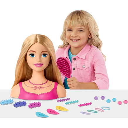 Barbie testa da acconciare con 20 accessori