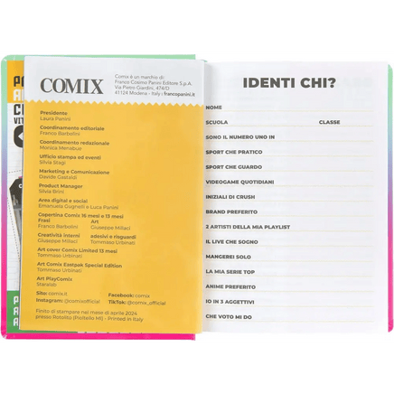 COMIX Agenda Diario 16 Mesi Scuola 2024 - 2025 Multicolore - Giocattoli e Bambini - Toys Store8058263201421