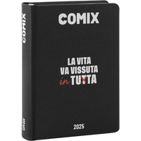 COMIX Agenda Diario 16 Mesi Scuola 2024 - 2025 Nero/Bianco - Giocattoli e Bambini - Toys Store8058263201346