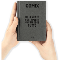 COMIX Agenda Diario Mignon Plus 16 Mesi Scuola 2024 - 2025 Nero Carbone - Giocattoli e Bambini - Toys Store8058263201636