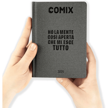 COMIX Agenda Diario Mini 16 Mesi Scuola 2024 - 2025 Nero Carbone - Giocattoli e Bambini - Toys Store8058263201506