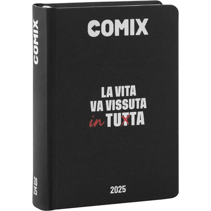 COMIX Agenda Diario Mini 16 Mesi Scuola 2024 - 2025 Nero/Bianco - Giocattoli e Bambini - Toys Store8058263201476