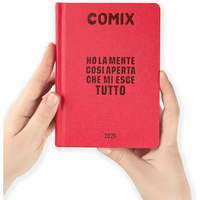 COMIX Agenda Diario Mini 16 Mesi Scuola 2024 - 2025 Rosso - Giocattoli e Bambini - Toys Store8058263201513