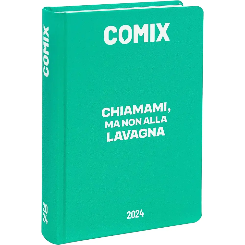 COMIX Diary Mignon Plus 2023/24 light blue chalkboard