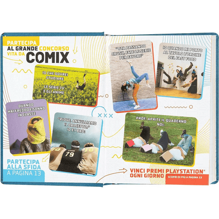 COMIX Diario Mignon Plus 2023/24 blu metallic Matematica ghostami - Giocattoli e Bambini - Toys Store8058263171144