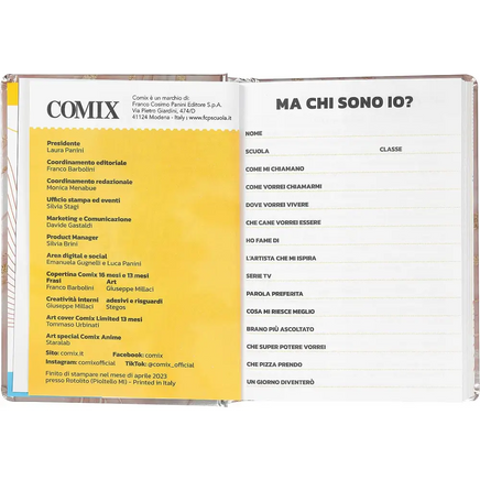 COMIX Diario Mignon Plus 2023/24 rosa Chi droppa chi niente