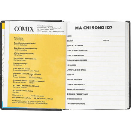 COMIX Standard Agenda 2023 - 24 Gear Black - Giocattoli e Bambini - Toys Store8058263170857