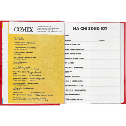 COMIX Standard Special Agenda 2023 - 24 vinile rosso - Giocattoli e Bambini - Toys Store8058263180672