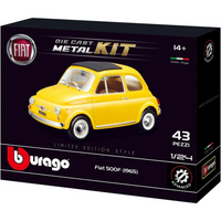 Fiat 500F (1965) modellino costruibile die cast metal kit