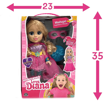 Love Diana - Bambola Trasformabile da Principessa in Eroina - Giocattoli e Bambini - Toys Store8056379115755