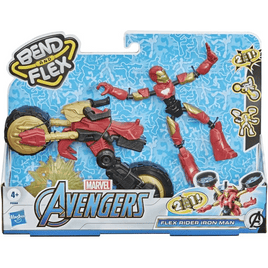 Marvel Bend and Flex Iron Man con moto - Giocattoli e Bambini - Toys Store5010993792078