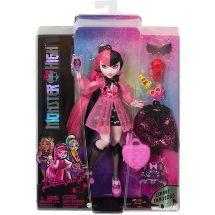 Monster High bambola Draculaura con accessori - Mattel