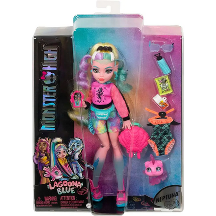 Monster High bambola Lagoona Blue con accessori - Mattel