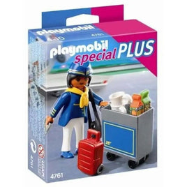 Playmobil 4761 - Assistente di Volo con Carrello Portavivande - Giocattoli e Bambini - Toys Store4008789047618