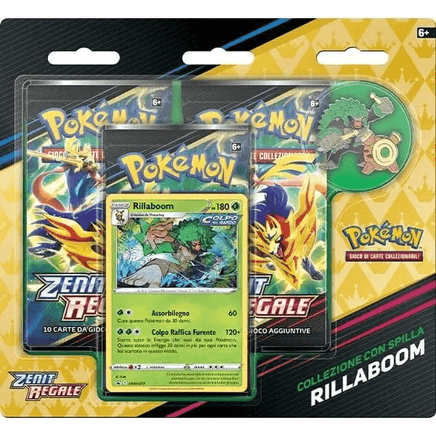 Pokemon Box Zenit Regale Spilla Rillaboom - Giocattoli e Bambini - Toys Store820650602818