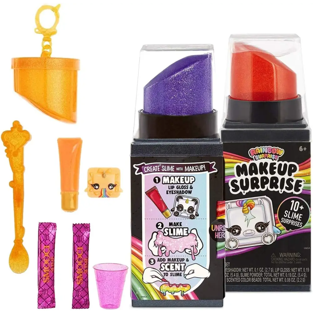 Poopsie Rainbow Surprise Makeup Surprise- Create DIY Slime with Makeup! 