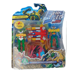 SHIN JEEG 2 PACK MINI FIGURE Shin Jeeg - Big Shooter - Bakura - Giochi Preziosi - 8056379015697