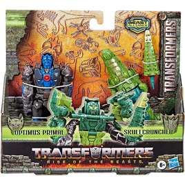 Transformers pack doppio Optimus Primal e skull cruncher