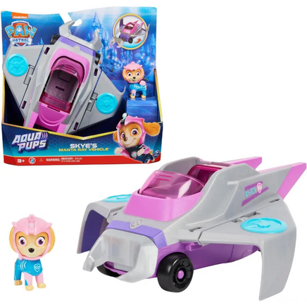 Veicolo trasformabile di Skye Paw Patrol Aqua Pups - Spin