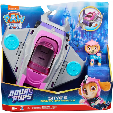 Veicolo trasformabile di Skye Paw Patrol Aqua Pups - Spin