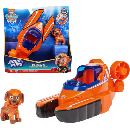 Veicolo trasformabile di Zuma Paw Patrol Aqua Pups - Spin