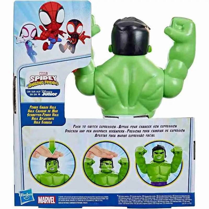 BES-33572 - Giocattoli - beselettronica - Hulk Mini Veicolo Lancia Dischi  Marvel Spidey e i Suoi Fantastici Amici